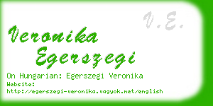 veronika egerszegi business card